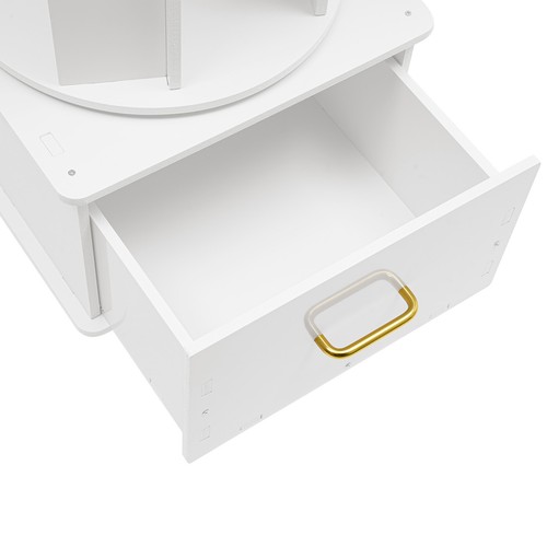 White 3 Tiers Bookshelf Display Rack Bookcase Storage Organizer(15.75*15.12In) - Picture 17 of 23