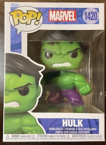 Funko Pop! Vinyl: Hulk #1420 Marvel Collectible Figure W/PROTECTOR, NIB-UNOPENED
