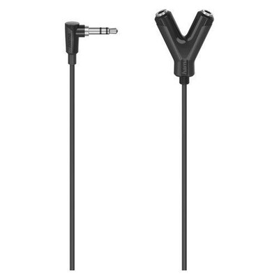 New Hama 00205190 Audio Adapter 3.5 Jack Cable Black