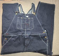 HISEA Men Denim Bib Overalls Dungarees Heavy Duty Workwear Pants Jumpsuit Jeans