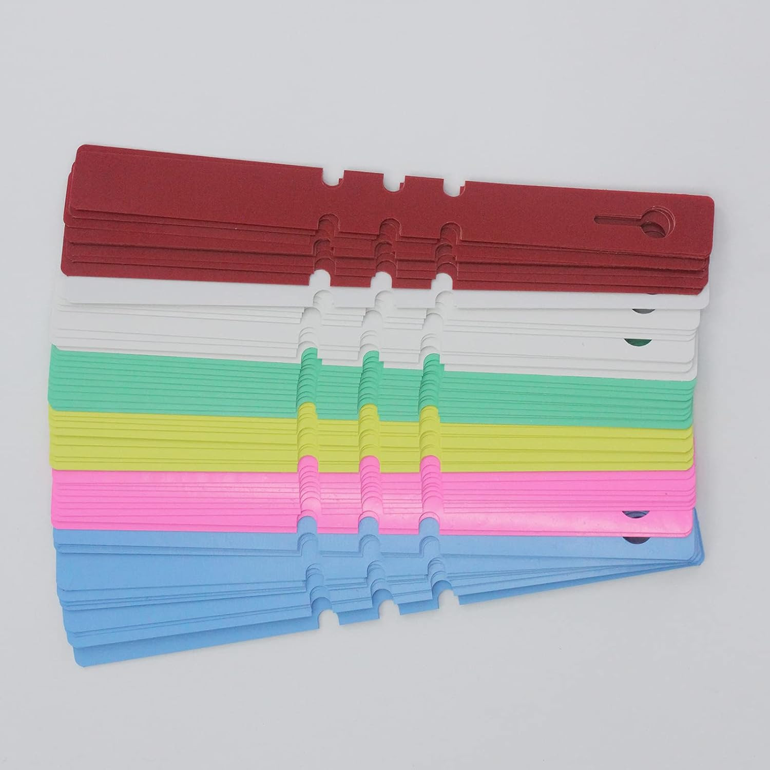120Pcs 6 Colors Plastic Plant Labels Wrap around Tree Tags Markers, Adjustable N