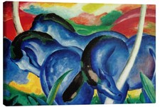 Leinwandbild Die großen blauen Pferde - Franz Marc