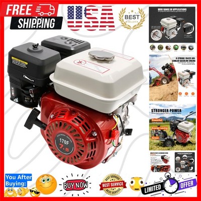 4-Stroke 7.5HP 210cc Gas Engine - 0.787  Shaft Diameter,Pull Start Petrol Eng...