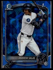 2025 Bowman Chrome Sapphire Andrew Salas #BCP-156 1st Miami Marlins