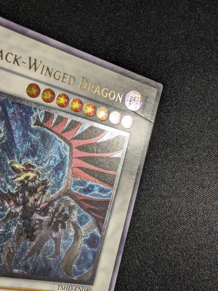 Yugioh - Black-Winged Dragon TSHD-EN040 1st Edition Ultimate Rare LP - Image 2 of 3