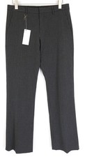 RICHMOND Men Trousers 48 Dark Grey Striped Stretch Pleated Classic Pattern I