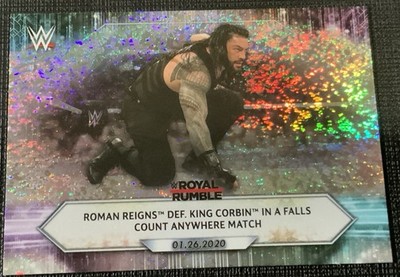 2021 Topps WWE Foilboard Card #9 Roman Reigns