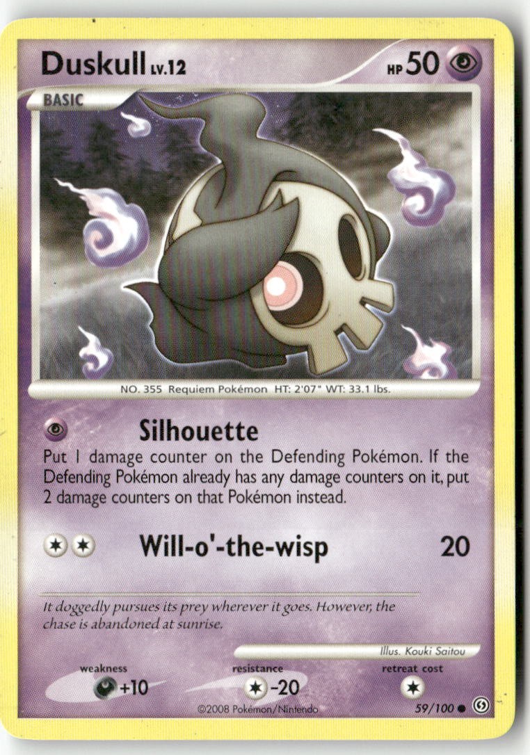 Duskull 59/100 Common Stormfront Pokemon Lightly Played