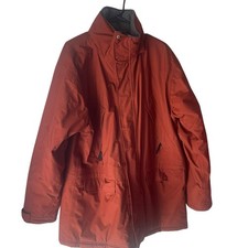 L.L. Bean Men's Size Large Rust Brown Chore Barn Outdoor Coat Jacket