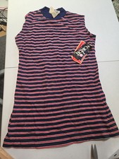 Vintage Orbit Sportswear Striped T Shirt Mens Small Navy Red White USA Made NOS