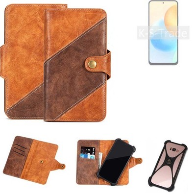 Handy-Hülle für Blackview Oscal Tiger 13 5G Wallet Case Cover Smarthphone Brau