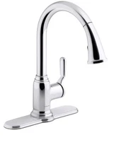 Kohler Sterling Ludington® Pull-down Polished Chrome Kitchen Faucet 24272-CP