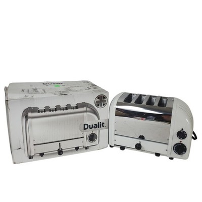 Brand New Dualit 4 Slice Toaster Stainless/ White  D4VMHA US 47153