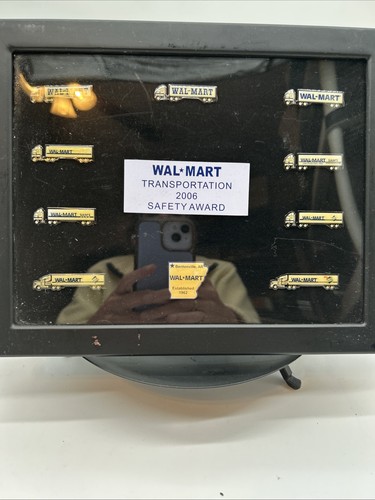2006 Walmart Framed 9 Truck Pin Safety Award