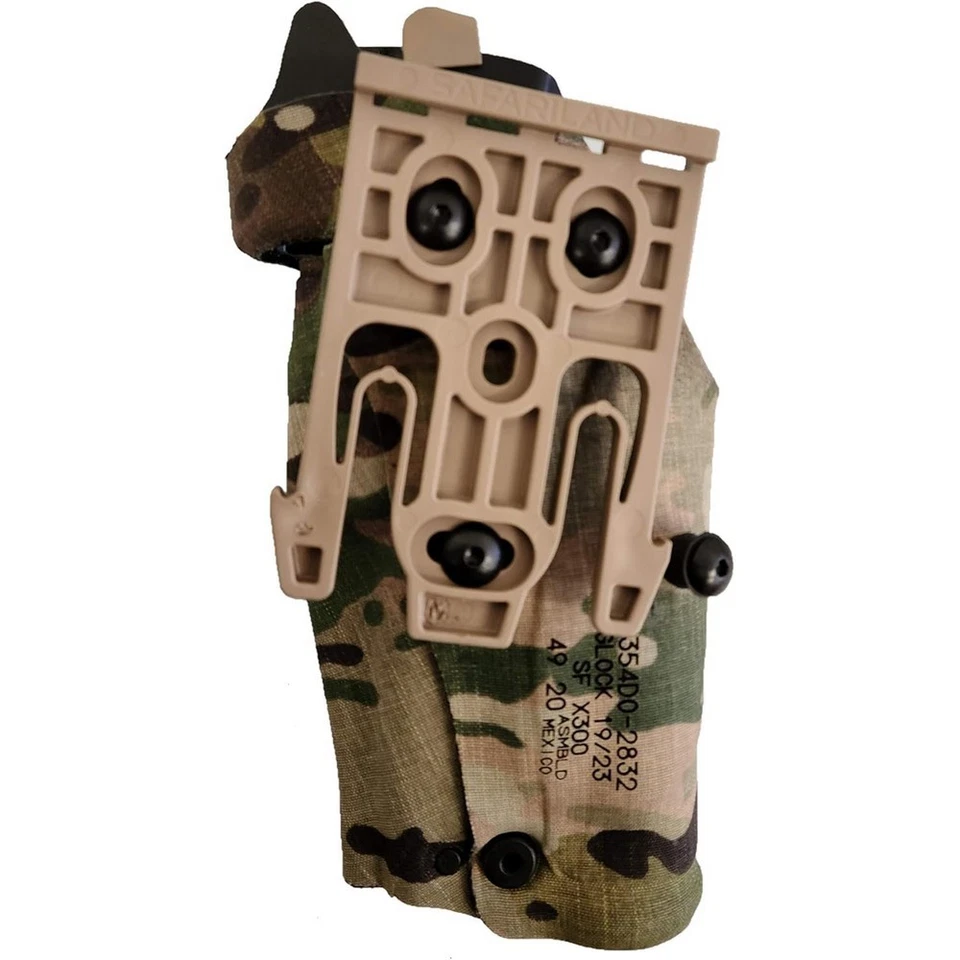 Safariland Model 6354DO Optic Tactical Holster for Glock 19 23 w/ Surefire X300U - Image 2 of 2