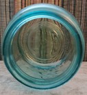 Ball Perfect Mason Quart Blue Glass Zinc Lid VINTAGE — photo 8