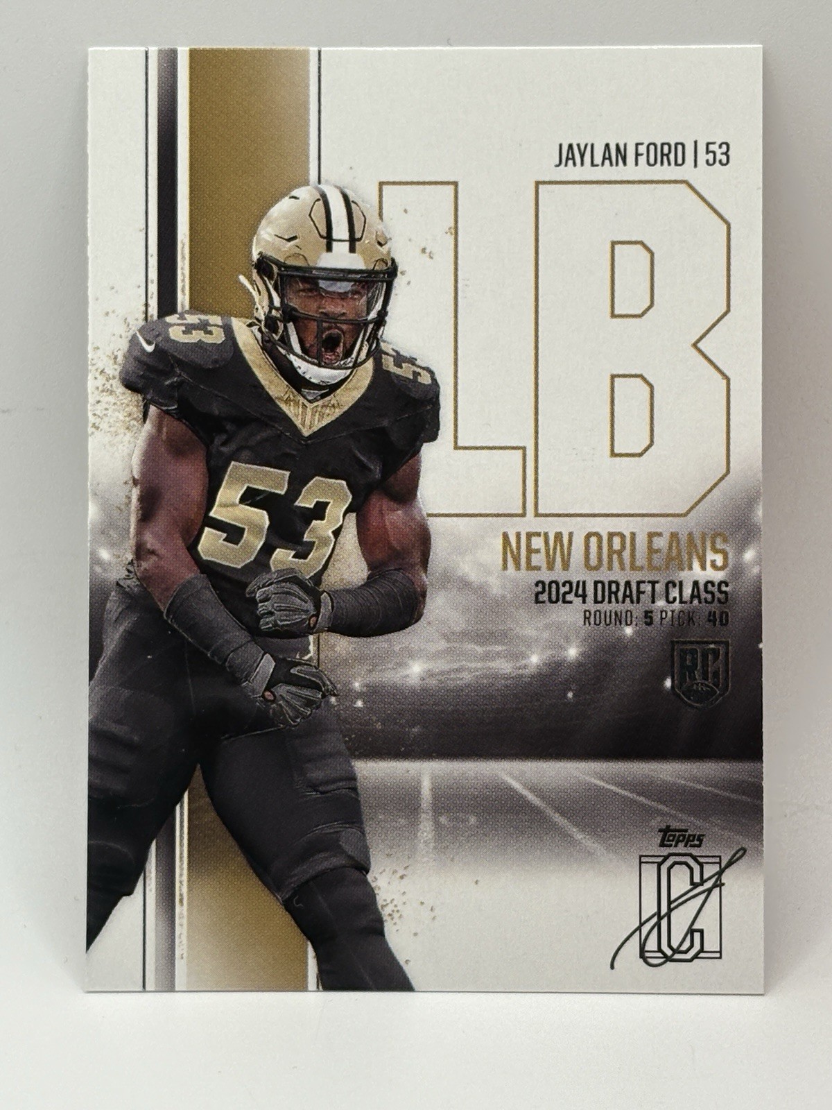 2024 Topps Signature Class #155 Jaylan Ford Bronze