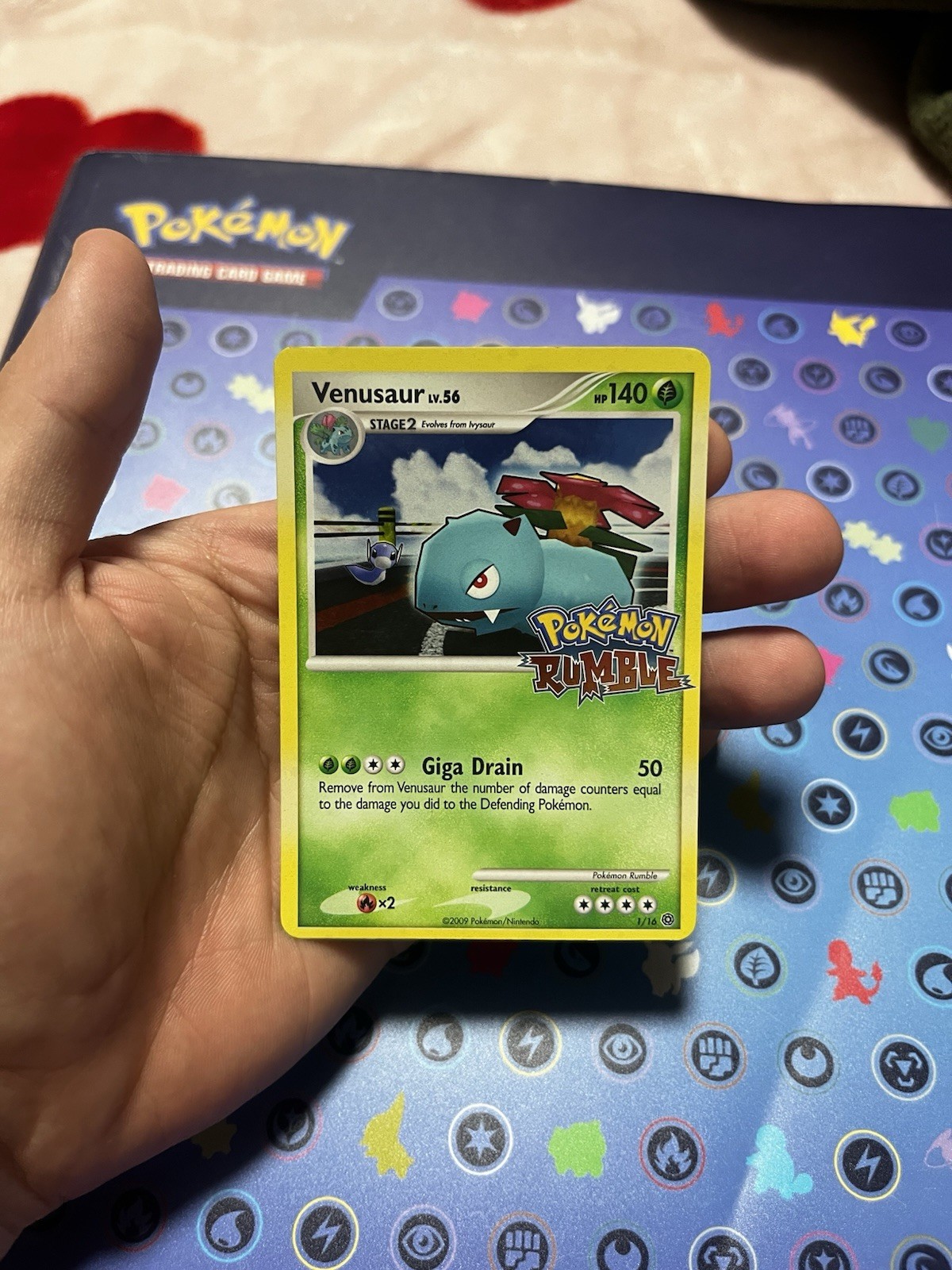 Pokemon Rumble Venusaur Holo Card #1/16 Near Mint Condition