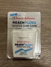 Johnson Johnson Reach Gentle Gum Care Fluoride Woven Floss 35 Yd Sealed 1995