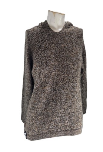 Paka Men's Sweater Extra Small Brown Alpaca Knit Hooded Pullover