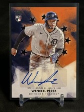 2024 Topps Update Wenceel Perez Rookie RC Baseball Stars Black Auto /199 Tigers