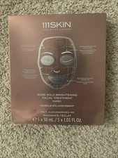 BNIB 111SKIN Rose Gold Brightening Facial Trtmnt  Mask 5pcs X 30ml/1.01oz