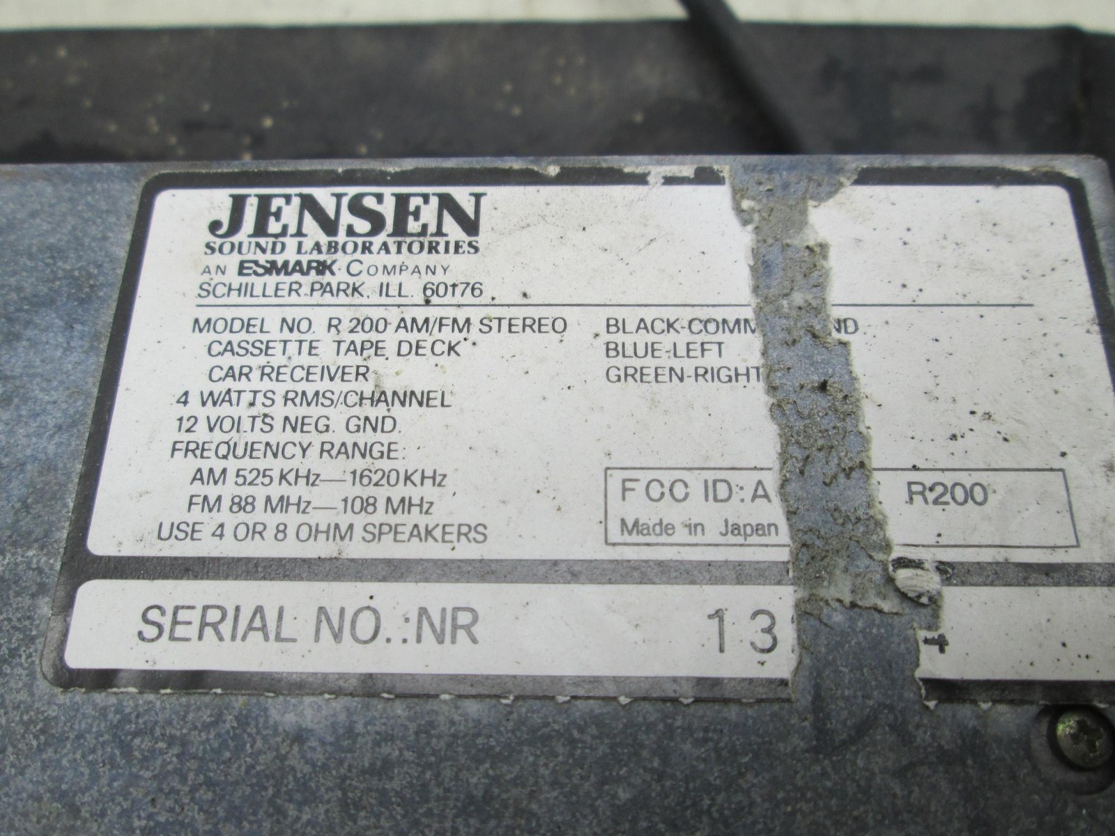 Rolls Royce Silver Shadow T1 radio panel with Jensen R200 1967 T1 (USED)
