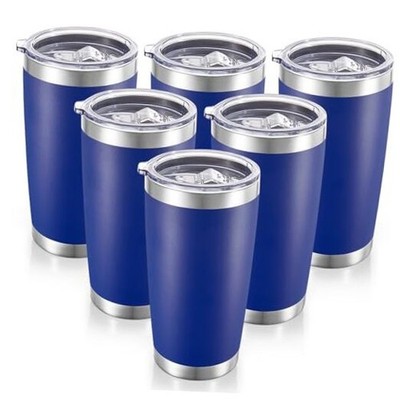 20 oz Tumblers Bulk Stainless Steel Tumbler with Lid Double Wall Vacuum 6  Blue | eBay