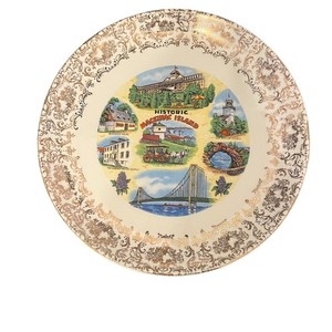 Historic Mackinaw Island Plate Travel Souvenir