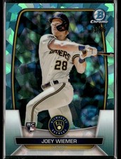2023 Bowman Chrome Sapphire Joey Wiemer #41 Aqua Rookie Card #/99 RC. rookie card picture