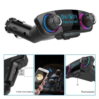 Bluetooth 4.0 FM Transmitter 1.3in LED Screen for Car Wireless Bluetooth FM 2USB