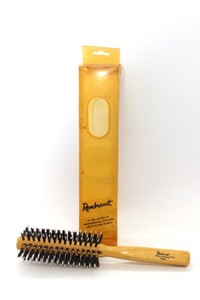 Vintage Rembrandt Solid Teakwood Round Hair Brush No.363 – Taiwan – NOS