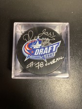 Robert Bortuzzo Signed Draft Day NHL Puck With 