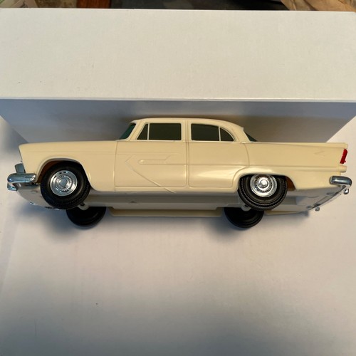 1956 Plymouth Belvedere 4 Door Plastic Promo Model By Johan 1/25 Scale White - Picture 4 of 12