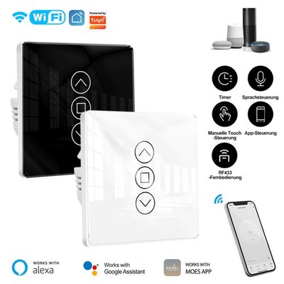 MOES WLAN Smart Rolladenschalter Jalousieschalter Zeitschaltuhr Alexa/Google App