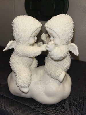 Department 56 Snowbabies  Cat s Cradle On A Cloud 