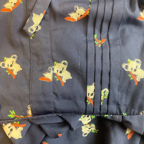 Modcloth Exploratory Style Koala A-Line Womens Sz 16 Dress Blue Flowy Modest - Picture 6 of 12