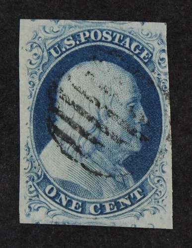 CKStamps: US Stamps Collection Scott#7 1c Franklin Used CV$135