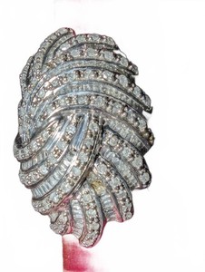 Vintage Silver Tone Rhinestone Cocktail Ring