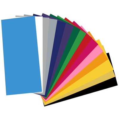 Smart Iron On für Cricut Joy, 15 Stück Plotterfolie Textil 14cm x 30,5cm, Heat T