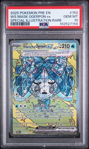 Wellspring Mask Ogerpon ex graded PSA 10 for sale on eBay