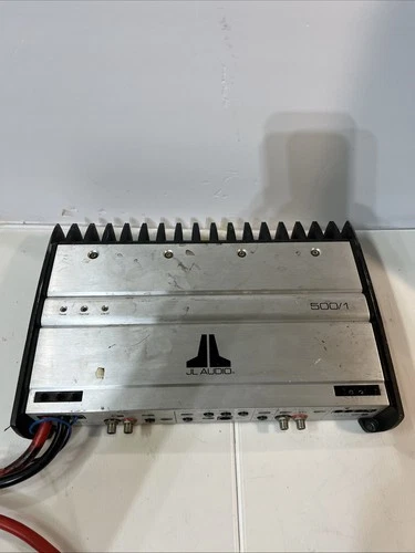 JL Audio 500/1 Monoblock Subwoofer Amplifier - Silver And Black