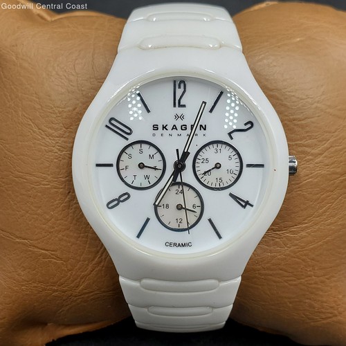 Skagen Ceramic Slim Quartz Watch - Untested
