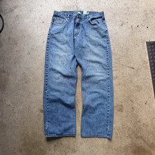 Vintage Lucky Brand Jeans 36 Made in USA Light Wash Straight Leg Denim