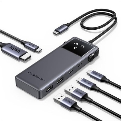 UGREEN Uno 6 in 1 USB3.0 Hub 4K 60Hz USB-C USB-A 35998 TI JDMPS