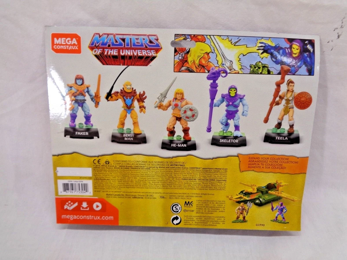 Mega Construx Masters Of The Universe 5 Pack He Man Skeletor Teela Faker Beast