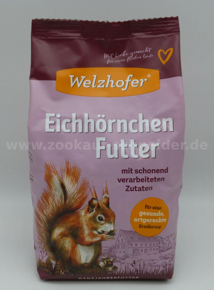 Welzhofer Eichhörnchenfutter 1 kg / Futter für Eichhörnchen
