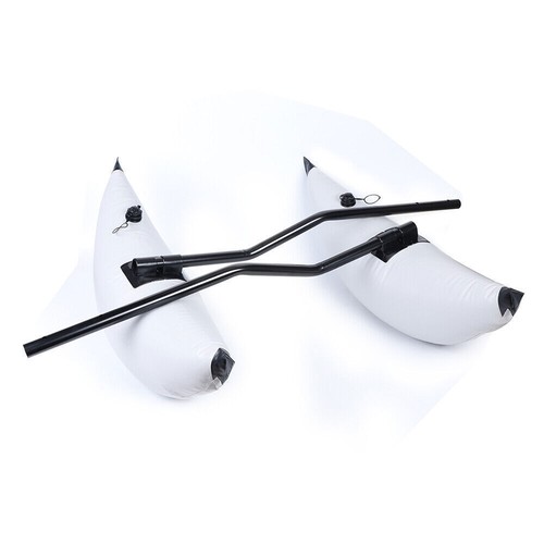2x PVC Inflatable Outrigger Kayak Canoe Fishing Boat Float Tube Stabilizer Kit - Picture 9 of 12