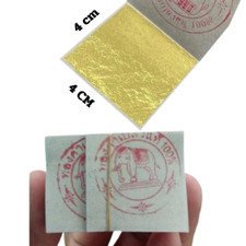 Gold Leaf Sheets Spa Eat Art 24 K Imitation Crafts Edible Genuine 100 Foil 4cm S