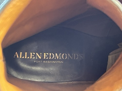 Stivali eleganti Allen Edmonds "DALTON" in pelle a coda di rondine 14 D neri DAINITE USA - Foto 12 di 15